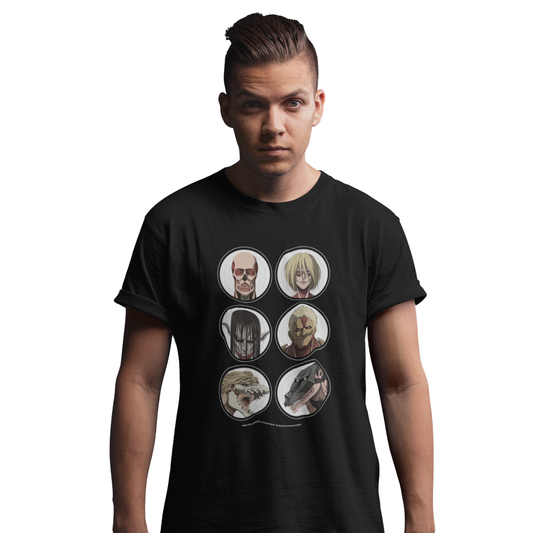 Attack on Titan Final Season - "Titans Close-up" T-shirt